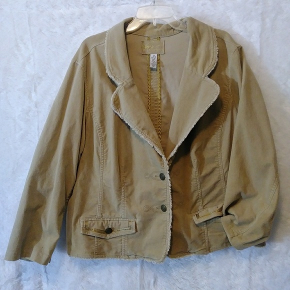 Venezia Jackets & Blazers - Venezia Velvety Feel Beige Jacket
